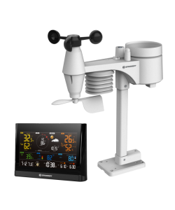 BRESSER WLAN Comfort Weather Centre with 7-in-1 professional sensor and modern colour disp