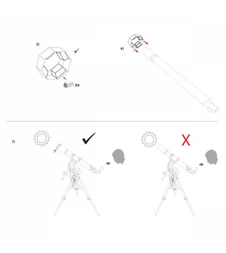 Telescope Solar Filter EXPLORE SCIENTIFIC Sun Catcher for 150-165mm