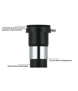 Линза Барлоу Vixen 2x с резьбой T2