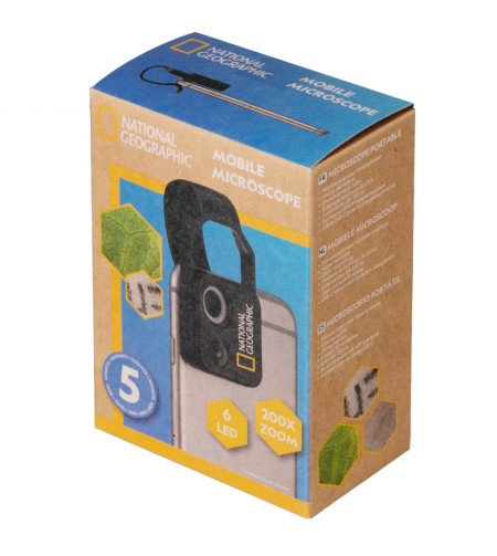 Handy microscope with CPL, 200x,  NATIONAL GEOGRAPHIC