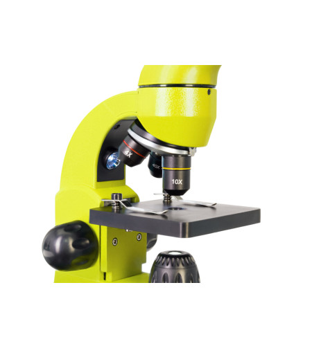 Микроскоп Levenhuk Rainbow 50L Лайм 40x - 800x с экспериментальным комплектом K50