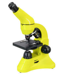 Microscope Levenhuk Rainbow 50L PLUS Lime 64x–1280x with experimental kit K50