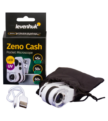 Pocket Microscope Zeno Cash ZC7, Levenhuk 50x