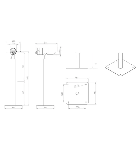 Stacionarus apžvalgos teleskopas 25x100mm (be monetų mechanizmo)