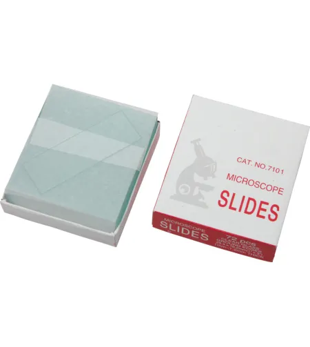 Microscope slides, 25.5 x 76.2mm, ground edges, 50 pieces