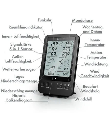 BRESSER papildoma / atsarginė bazinė stotis orų stočiai 7002510