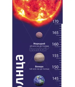 (RU) Таблица роста Levenhuk "Дорасти до солнца"