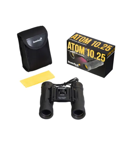 Levenhuk Atom 10x25  Waterproof Roof Pocket Binoculars