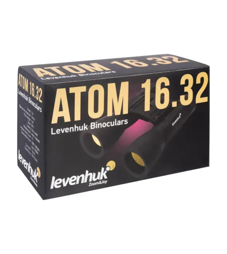 Levenhuk Atom 16x32  Компактный, Влагостойкий, Карманный Бинокль с Призмой Руф