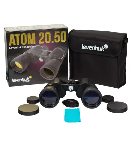 Levenhuk Atom 20x50 Compact Porro Prism Waterproof Binoculars