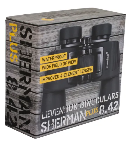 Levenhuk Sherman PLUS 8x42  Compact Porro Prism Waterproof Binoculars