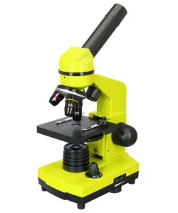 Mikroskopas Levenhuk Rainbow 2L Lime 40x-400x su eksperimento komplektu K50
