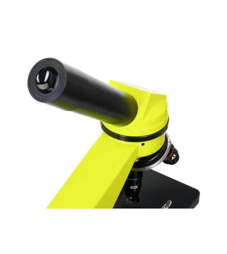 Mikroskopas Levenhuk Rainbow 2L Lime 40x-400x su eksperimento komplektu K50