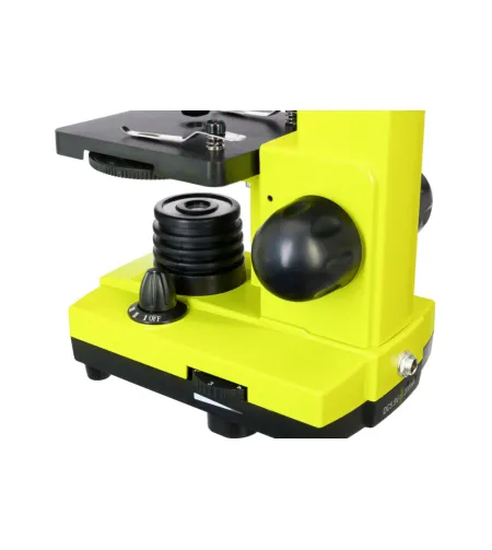 Mikroskopas Levenhuk Rainbow 2L Lime 40x-400x su eksperimento komplektu K50