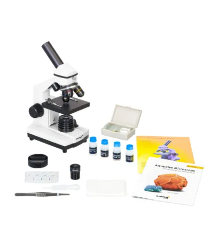 Microscope Levenhuk Rainbow 2L PLUS Moonstone 64x - 640x with experiment kit K50