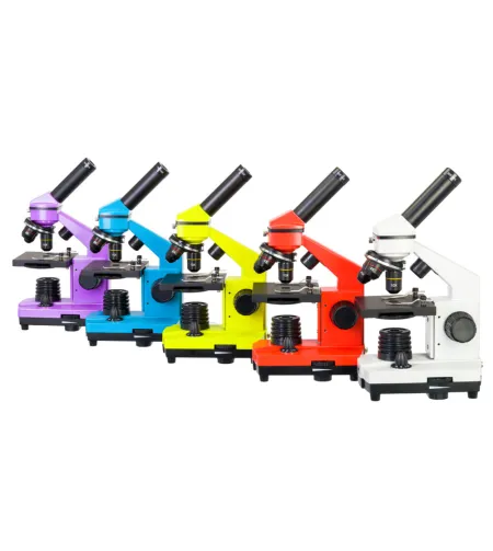 Microscope Levenhuk Rainbow 2L PLUS Azure 64x - 640x with experiment kit K50