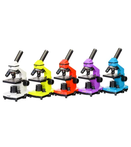 Микроскоп Levenhuk Rainbow 2L PLUS Orange Апельсин  64x - 640x с экспериментальным комплек