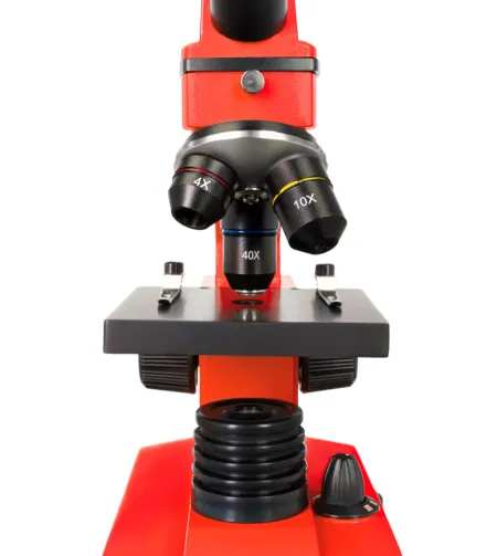 Микроскоп Levenhuk Rainbow 2L PLUS Orange Апельсин  64x - 640x с экспериментальным комплек