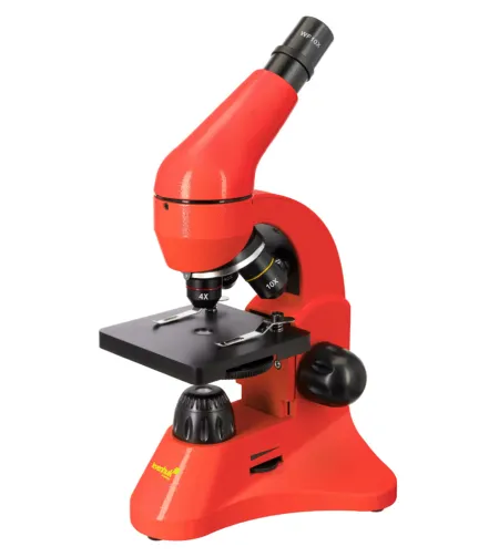 Microscope Levenhuk Rainbow 50L Orange 40x - 800x with experimental kit K50