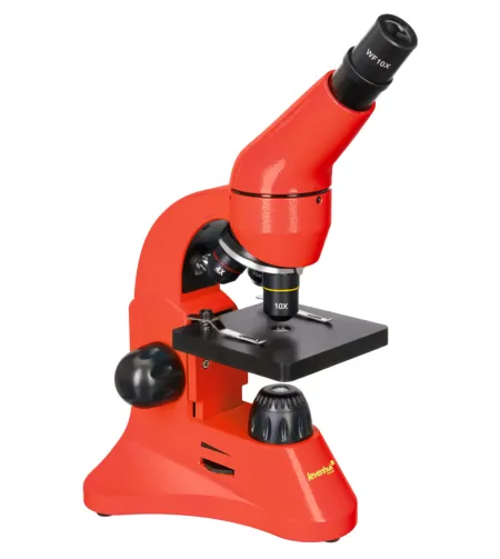Microscope Levenhuk Rainbow 50L Orange 40x - 800x with experimental kit K50