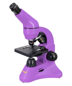 Mикроскоп Levenhuk Rainbow 50L PLUS Amethyst 64x–1280x с экспериментальным комплектом К50