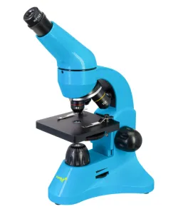 Microscope Levenhuk Rainbow 50L PLUS Azure 64x–1280x with experimental kit K50
