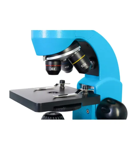 Mikroskopas Levenhuk Rainbow 50L PLUS Azure 64x–1280x su eksperimentiniu rinkiniu K50