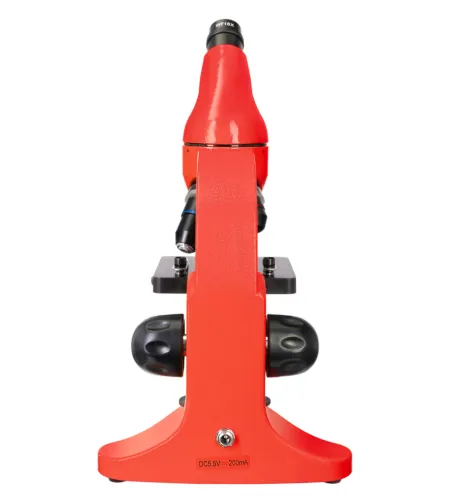 Microscope Levenhuk Rainbow 50L PLUS Orange 64x–1280x with experimental kit K50