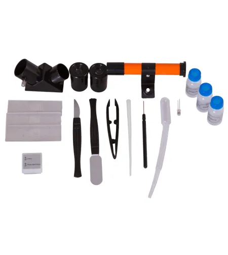 Mikroskopo, teleskopo ir žiūronų rinkinys Levenhuk LabZZ MTB3  su eksperimentiniu rinkiniu