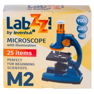 Mikroskopas Levenhuk LabZZ M2 100x-900x su eksperimento komplektu