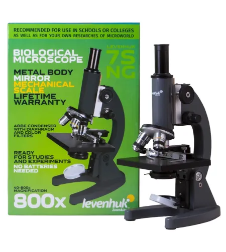 Микроскоп Levenhuk 7S NG, монокулярный 40x–800x