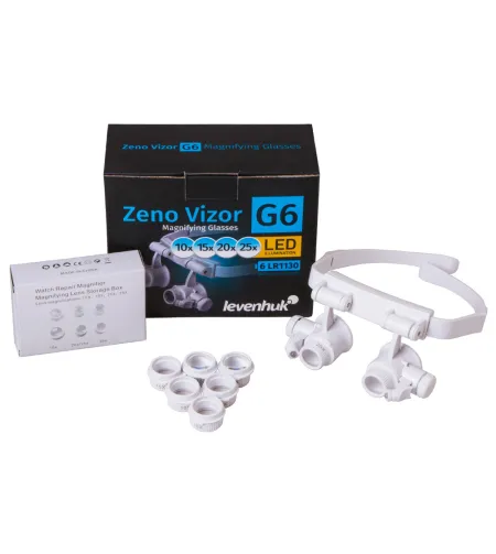 Levenhuk Zeno Vizor G6 Magnifying Glasses 10/15/20/25x