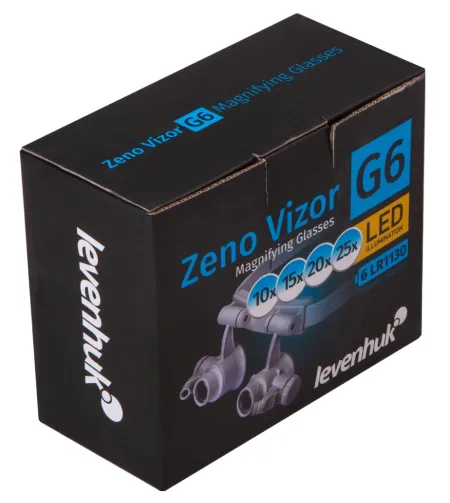 Levenhuk Zeno Vizor G6 Magnifying Glasses 10/15/20/25x