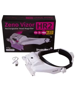 Levenhuk Zeno Vizor HR2 Head Rechargeable Magnifier 1.5/2/8x