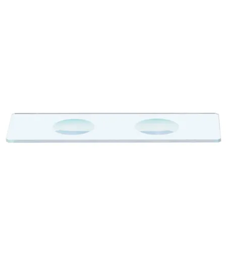 Levenhuk G50 2H Double Cavity Blank Slides, 50 pcs