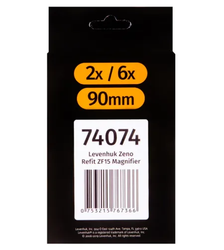 Настольная Лупа Levenhuk Refit ZF15 90 мм 2x- 6x
