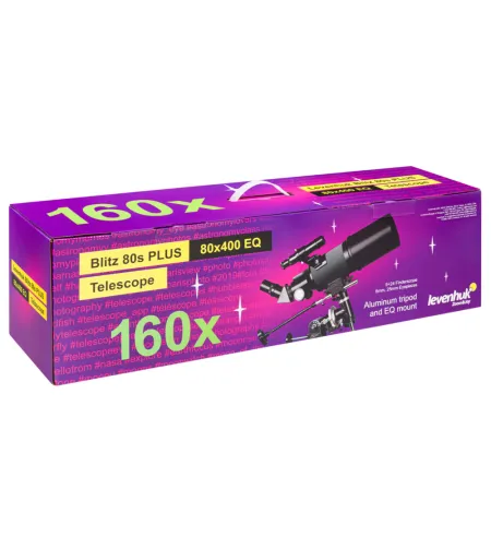 Teleskopas Levenhuk Blitz 80s PLUS