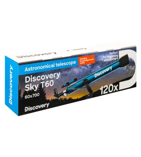 Teleskopas Discovery Sky T60 60/700 120x su knyga