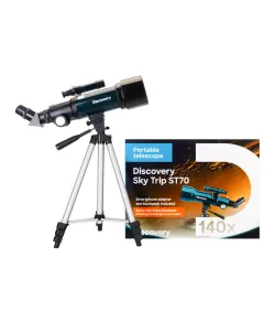 "Discovery Sky Trip ST70 "70/400 140x  teleskopas su knyga