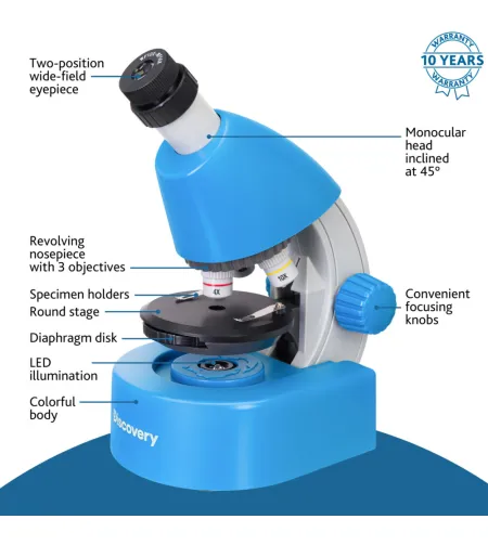 Микроскоп Discovery Micro Gravity 40x-640x с книгой