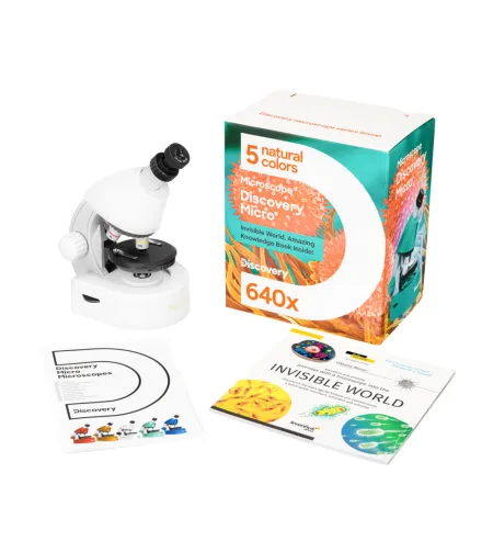 Microscope, Discovery Micro Polar, 40x-640x, with book