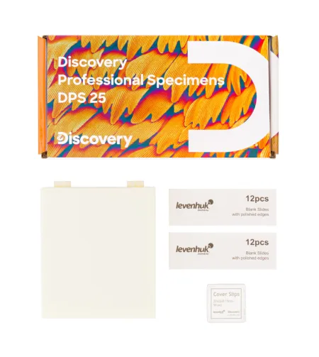 Mikropreparatų rinkinys Discovery Prof DPS 25. "Biologija, paukščiai ir kt."