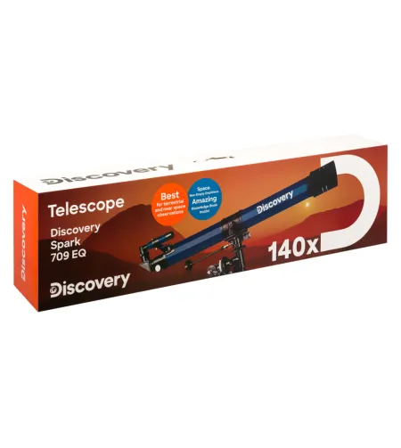 Teleskopas su knyga Discovery Spark 709 EQ