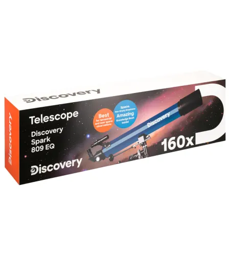 Teleskopas su knyga Discovery Spark 809 EQ (EN)