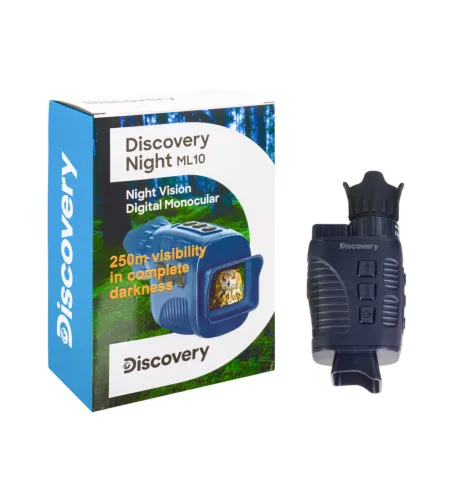 Levenhuk Discovery Night ML10 skaitmeninis naktinio matymo monokuliaras su trikoju