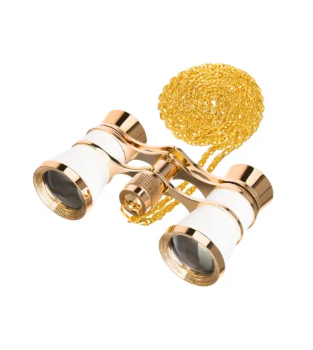 Levenhuk Broadway 325B operos žiūronai balta-auksinė