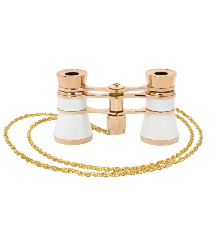 Levenhuk Broadway 325B operos žiūronai balta-auksinė