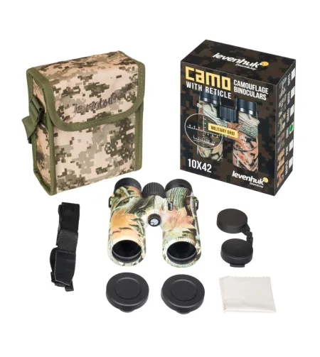 Levenhuk Camo Rind 10x42 Binoculars with Reticle