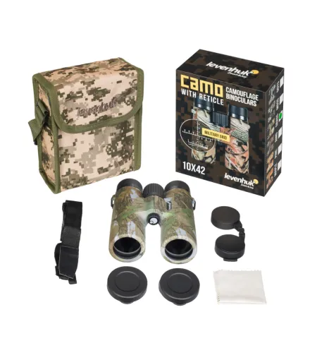 Levenhuk Camo Grass 10x42 Binoculars with Reticle
