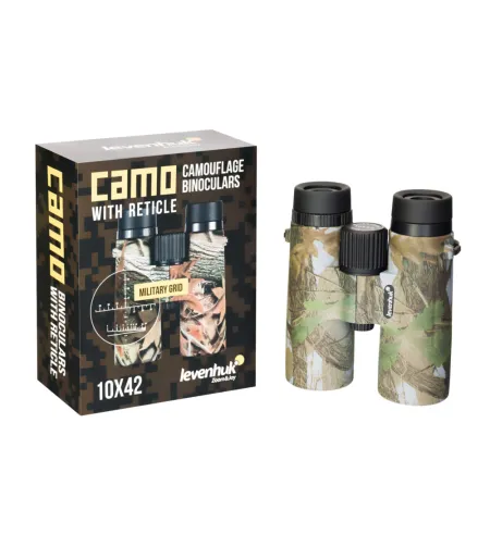 Levenhuk Camo Grass 10x42 Binoculars with Reticle